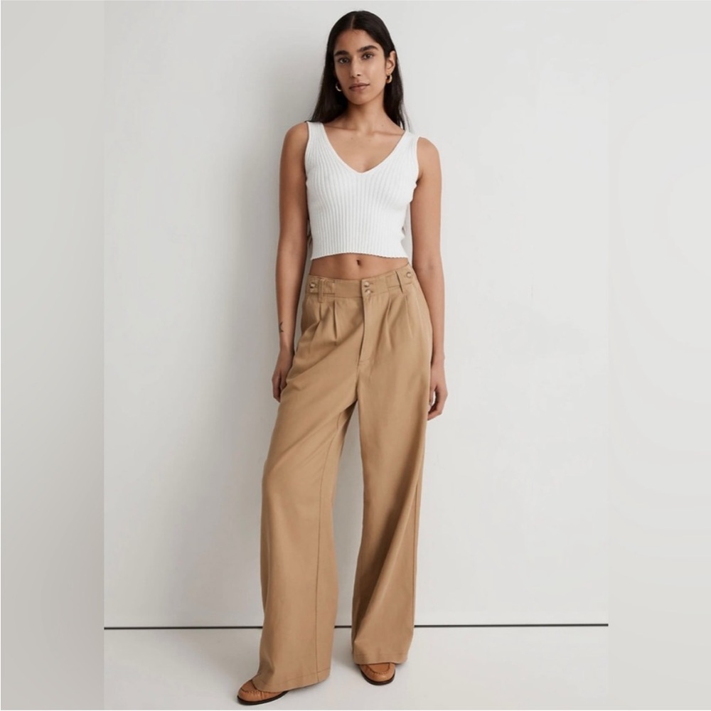 Madewell The Harlow Wide Leg Pant Acorn 2 Petite